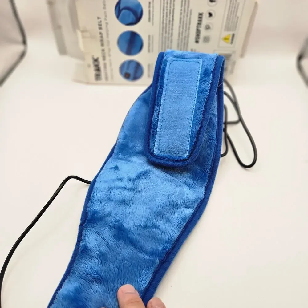 TRAKK HEATING NECK WRAP BELT SOFT NON ITCHY MATERIAL BLUE USB POWERED